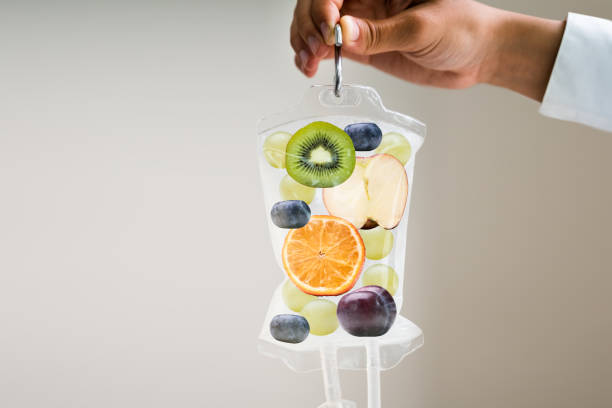 iv bag with fruit for iv infusions