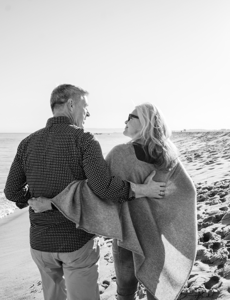 older couple for sexual wellness in black and white